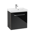 Villeroy & Boch Avento Wall Hung Vanity LH 55cm Crystal Black + basin A88800B3