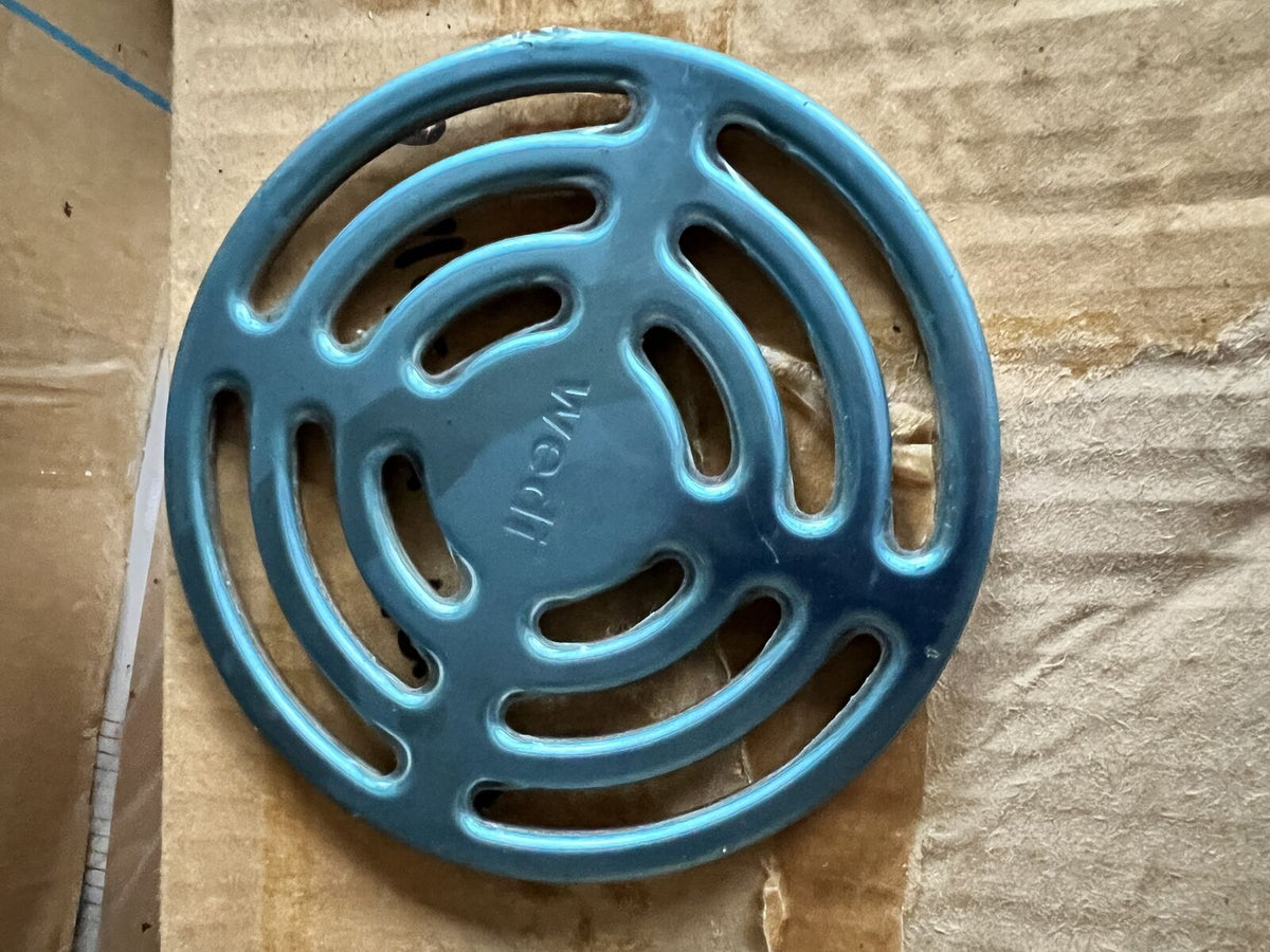 Wedi drain waste grate stainless steel round