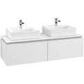 Villeroy and Boch Legato 1400mm white matt double vanity unit only B66800MS