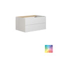 Dansani Calidris 80cm vanity unit 2 drawer in Linen glooss + basin RRP £3500
