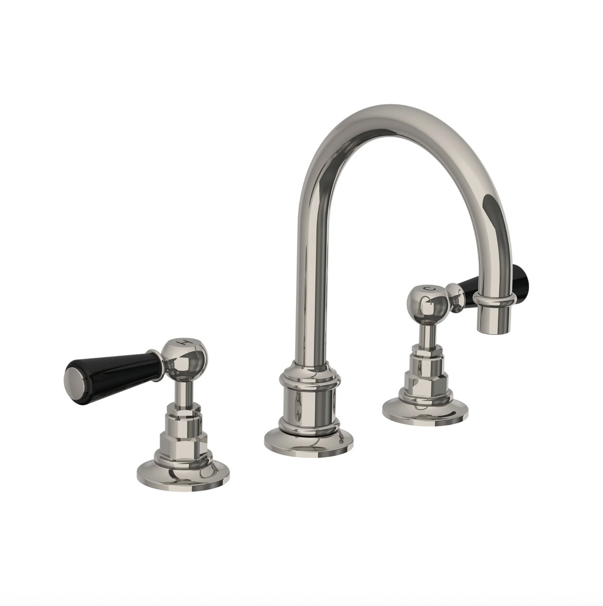 Lefroy Brooks BL1230 basin tap 3 hole in Special Tauntum antique hand finished