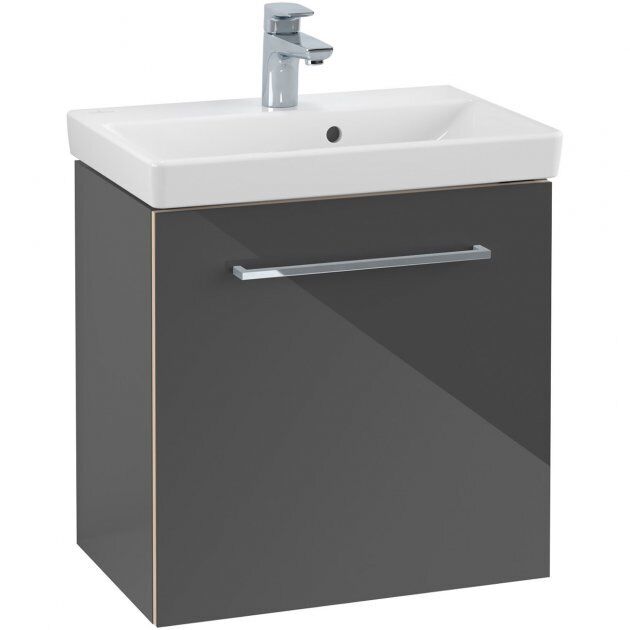 Villeroy & Boch Avento Wall Hung Vanity Unit LH 55cm Crystal Grey A88800B1