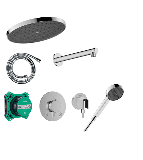 Activera S Design Showerset 240 S 1jet  with thermostat & iBox 2 28860000