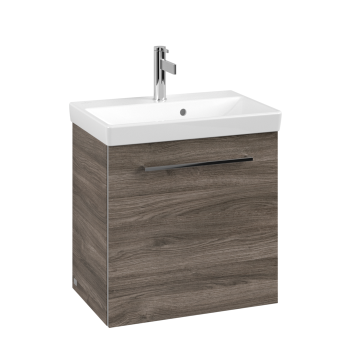 Villeroy & Boch Avento Wall Hung Vanity LH 55cm Stone Oak + basin A88800RK