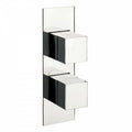 CROSSWATER W SQUARE SLIM Backplate  FOR 2 WAY DIVERTER THERMOSTATIC VALVE