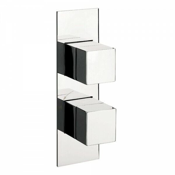 CROSSWATER W SQUARE SLIM Backplate  FOR 2 WAY DIVERTER THERMOSTATIC VALVE