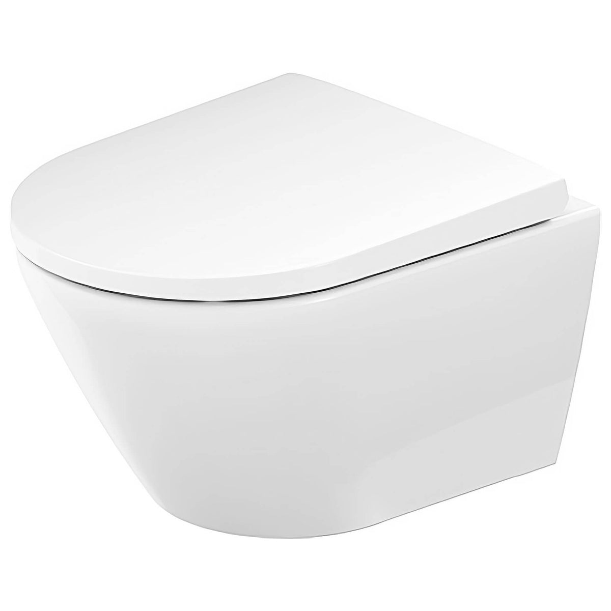 Duravit D-Neo Short Projection Wall Hung Rimless Toilet + Seat 370 x 480mm