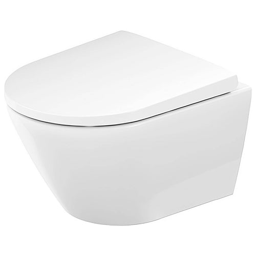 Duravit D-Neo Short Projection Wall Hung Rimless Toilet + Seat 370 x 480mm