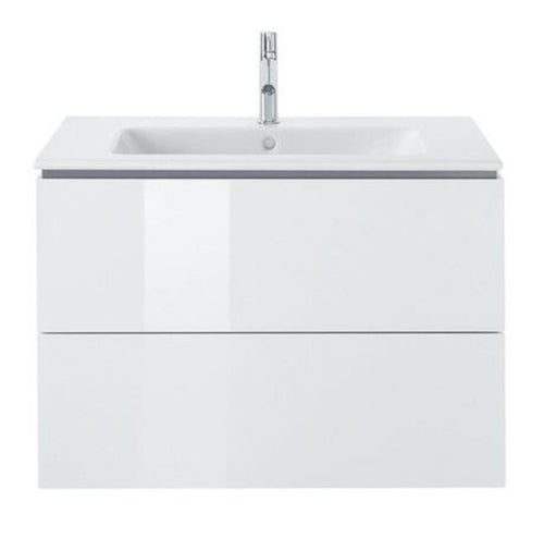 Duravit L Cube vanity unit 830mm in White gloss  +basin by Me Starck LC624102222