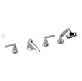 Samuel Heath Style Moderne deck bath shower filler in chrome full set  V648-CP