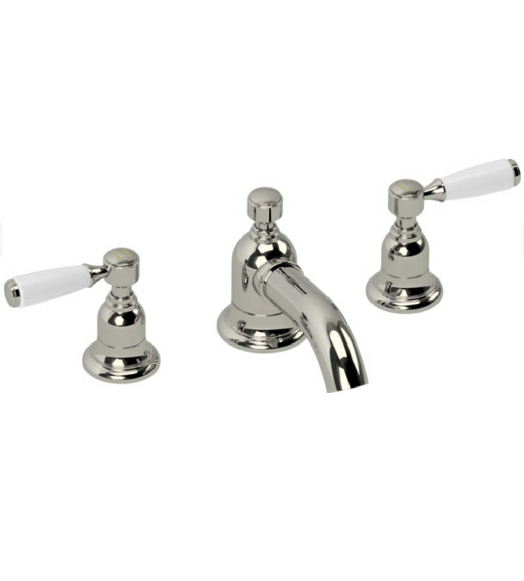 Samuel Heath Fairfield deck mixer with handles in nickel V2K14-PN