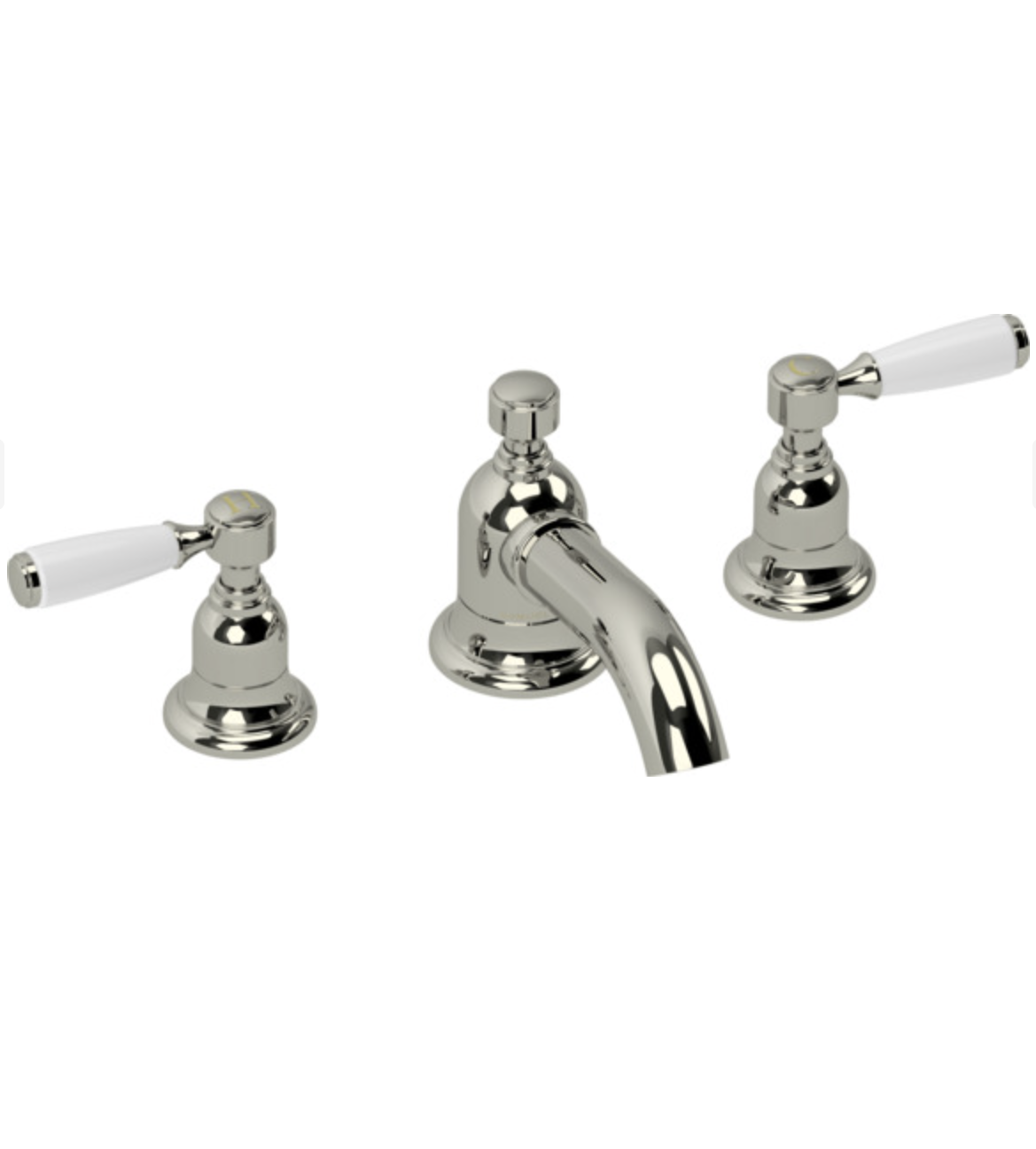 Samuel Heath Fairfield deck mixer with handles in nickel V2K14-PN