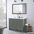 Roper Rhodes Hampton mirror in Slate grey with demister pad 1200mm x 700mm