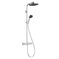 Hansgrohe Activera S Showerpipe EcoSmart Mixer Shower 240 1x Jet Chrome 28078000