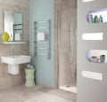 Bisque radiator GIS-090-05 towel rail radiator 900mm x 530mm chrome