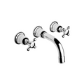 Samuel Hetah Fairfield wall mixer trim and spout with handles in chrome V217-CP