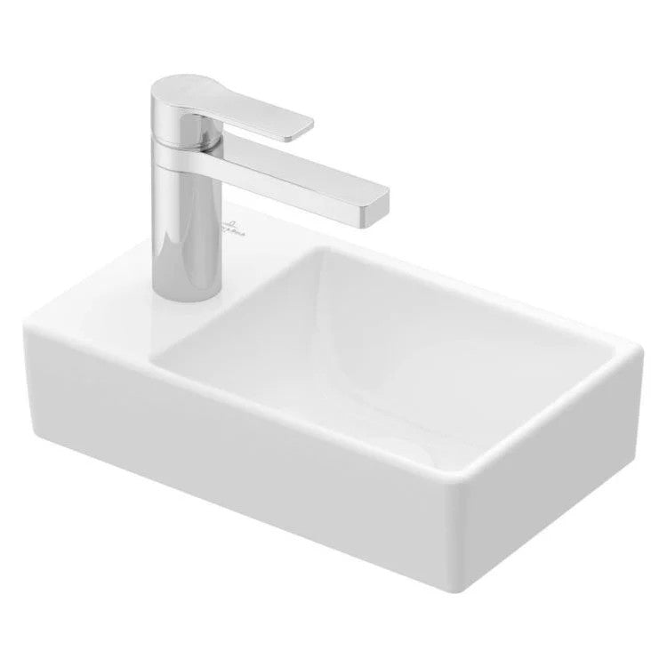 Villeroy & Boch Avento  cloak washbasin white  bowl on right tap left 43003R01