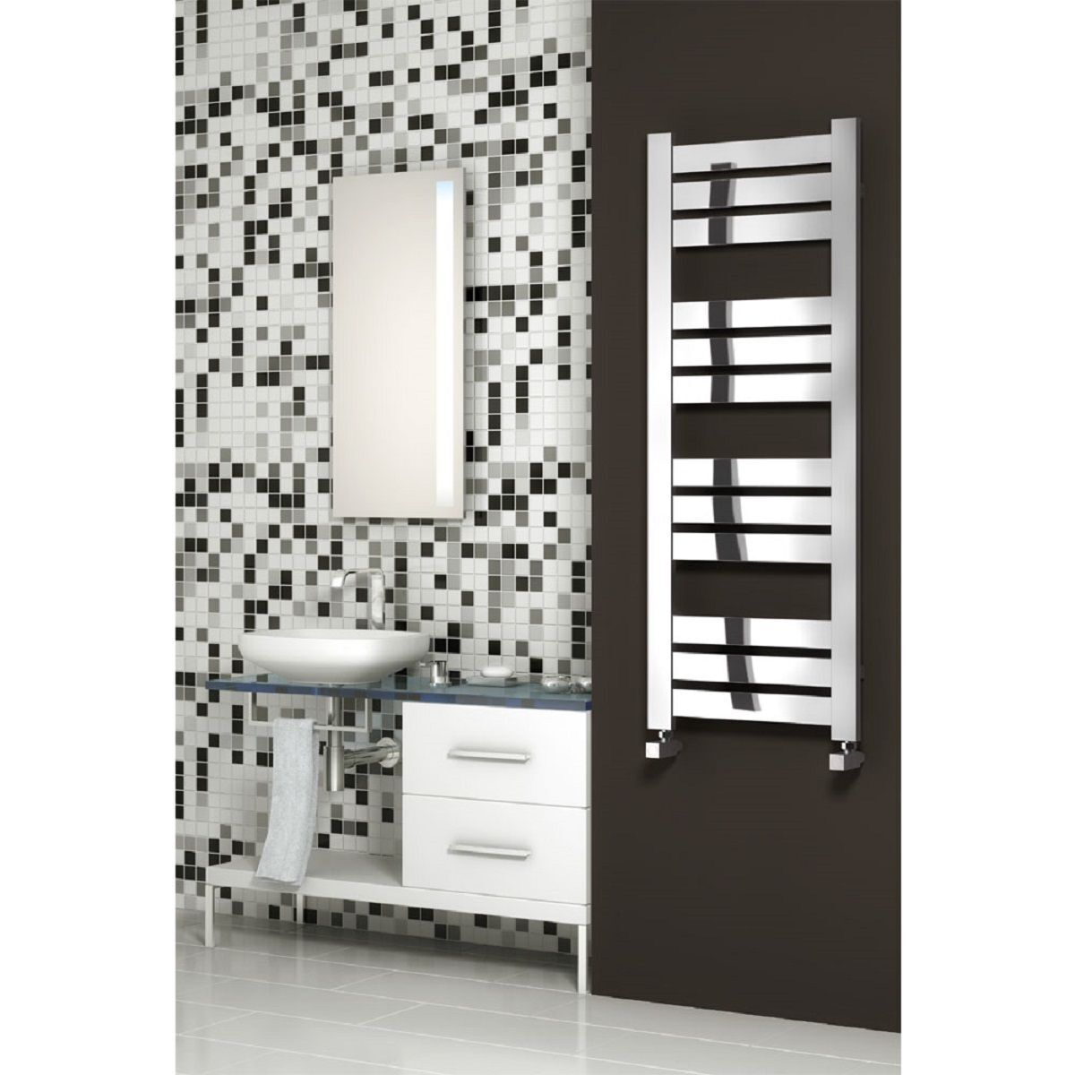 Reina Riva Designer Towel Radiator 1300mm x 500mm RND-RV5130