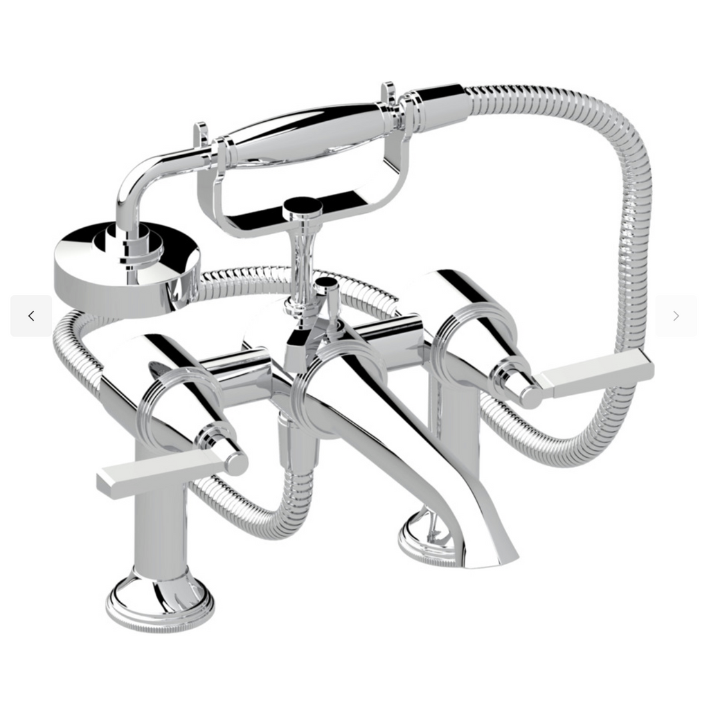 Samuel Heath Style Moderne bath shower filler all chrome complete   V630-CP