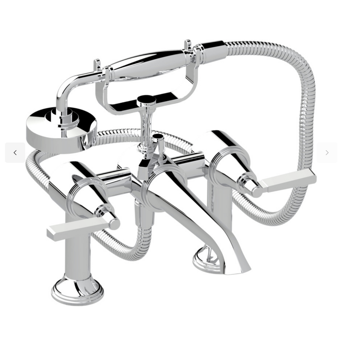 Samuel Heath Style Moderne bath shower filler all chrome complete   V630-CP