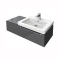 Villeroy & Boch Subway 2.0 vanity unit in elm impresso glasstop 100cm A7011RPN