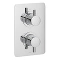 Vado DX Celsius Square 1 Outlet 2 Handle Thermostatic Valve CEL-148D/SQ-C/P