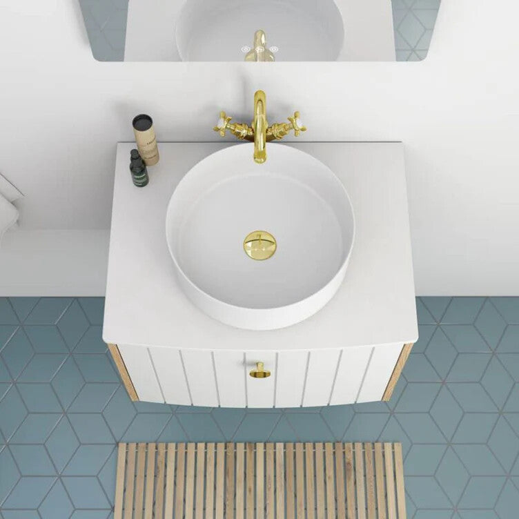 Dansani LUNA CIRCLE COUNTERTOP basin 360 x 360 x 120 mm RRP £299 101205003