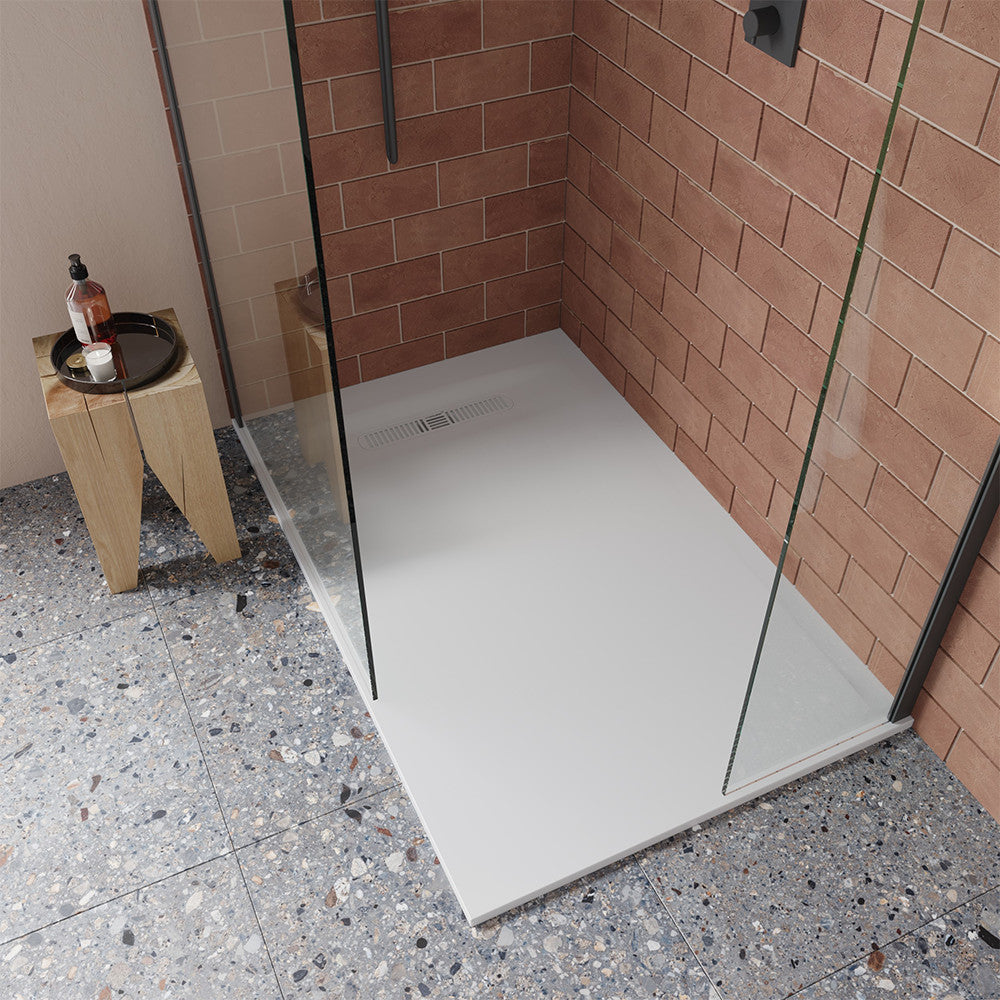 Crosswater Vito Low Profile Rectangular Shower Tray 800 x 1400mm + waste