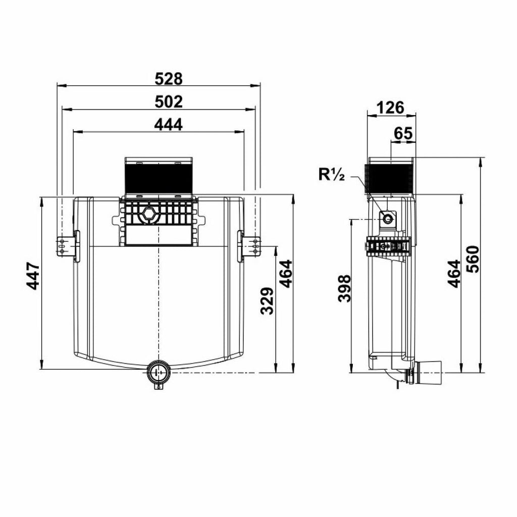 Villeroy & Boch - Viconnect Concealed Cistern 528x820x150mm 92093300