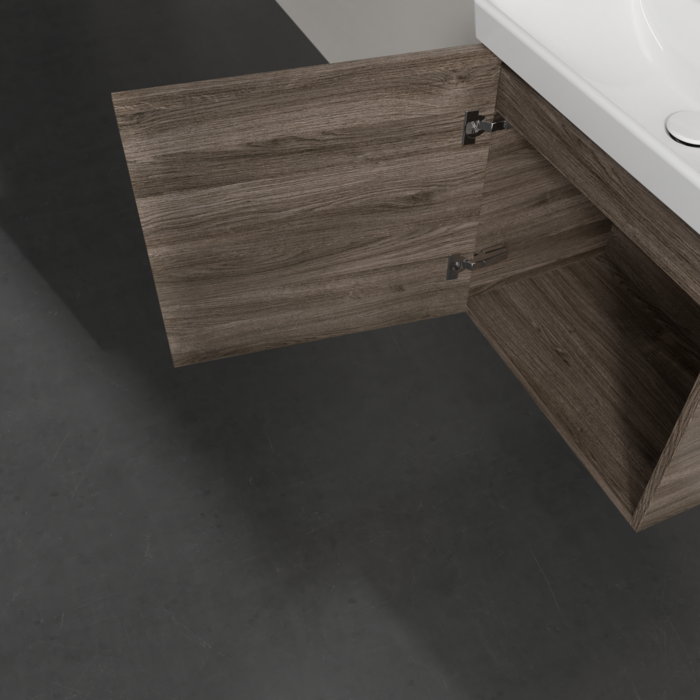 Villeroy & Boch Avento Wall Hung Vanity LH 55cm Stone Oak + basin A88800RK