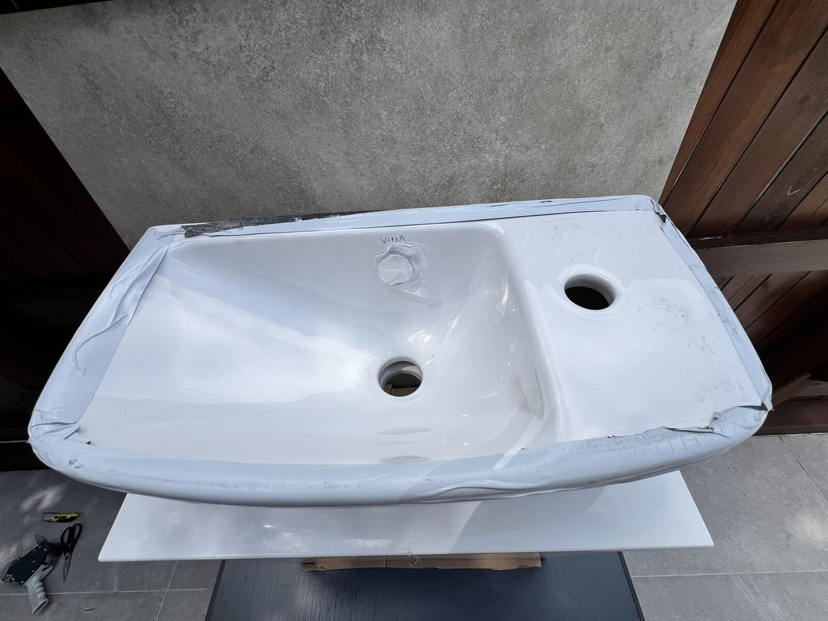 Vitra Shift 500mm Cloakroom Vanity Unit - Wall Hung 2 Door Unit ONLY 65523