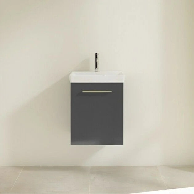 Villeroy & Boch Avento Wall Hung Vanity LH 55cm Crystal grey + basin A88800B1