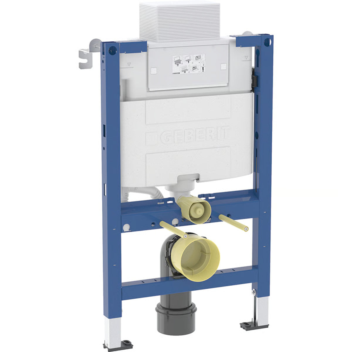 Geberit Duofix 820mm Wall Hung WC Frame/cistern Alpha01 Flush Plate 458.034.21.2