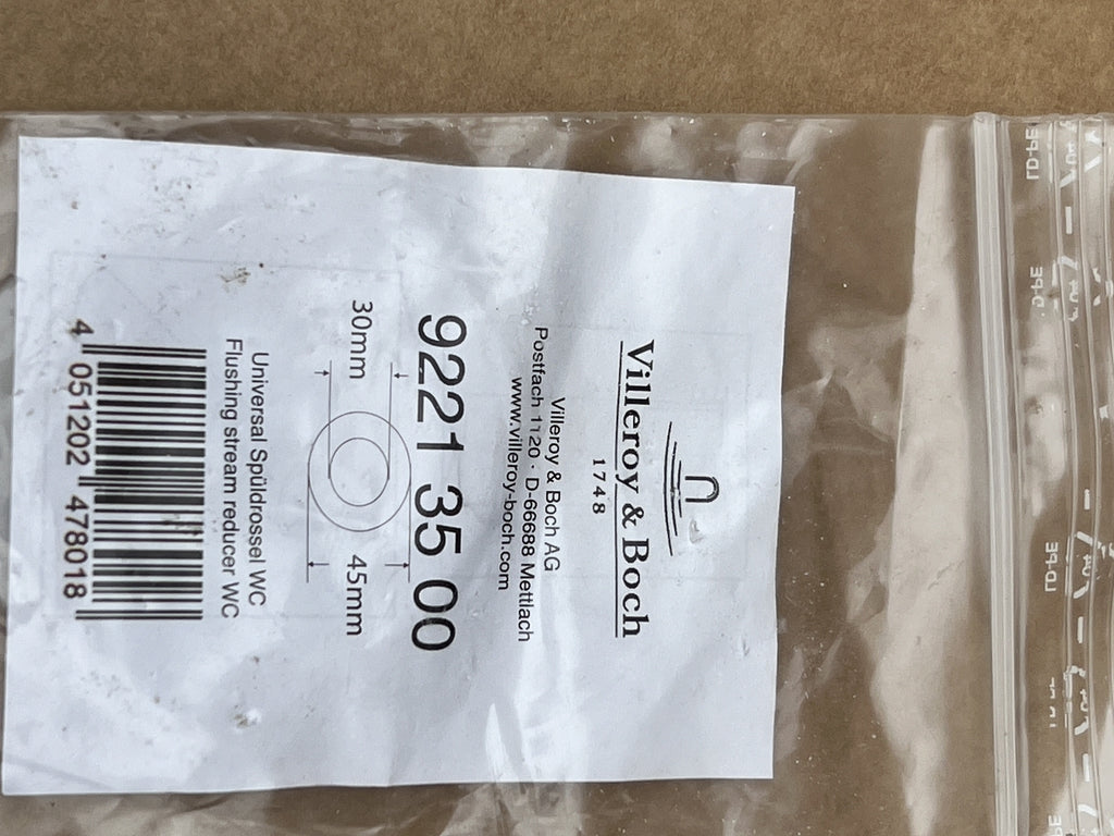 Villeroy & Boch  wc direct flush open rim flush reducer splash free  9223500