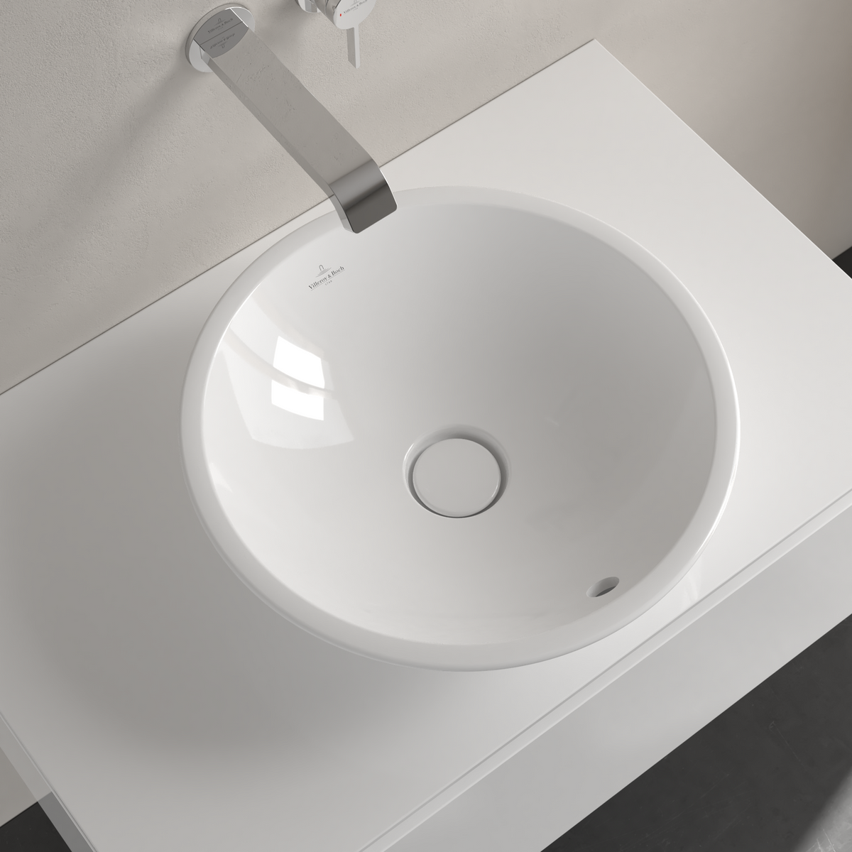 Loop & Friends Surface-mounted washbasin, 430 x 430 x 120 mm 51440001
