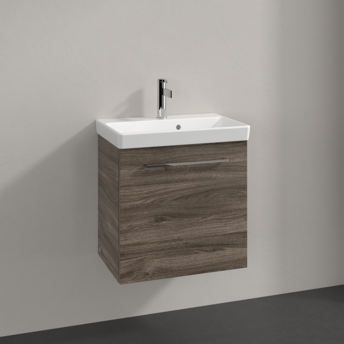 Villeroy & Boch Avento Wall Hung Vanity LH 55cm Stone Oak + basin A88800RK