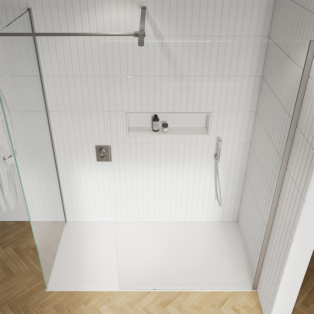 Crosswater Vito Low Profile Rectangular Shower Tray 800 x 1400mm + waste
