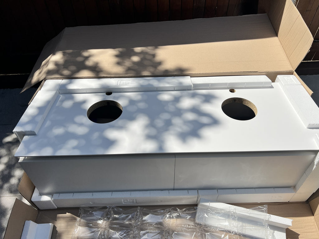 Villeroy and Boch Legato 1400mm white matt double vanity unit only B66800MS
