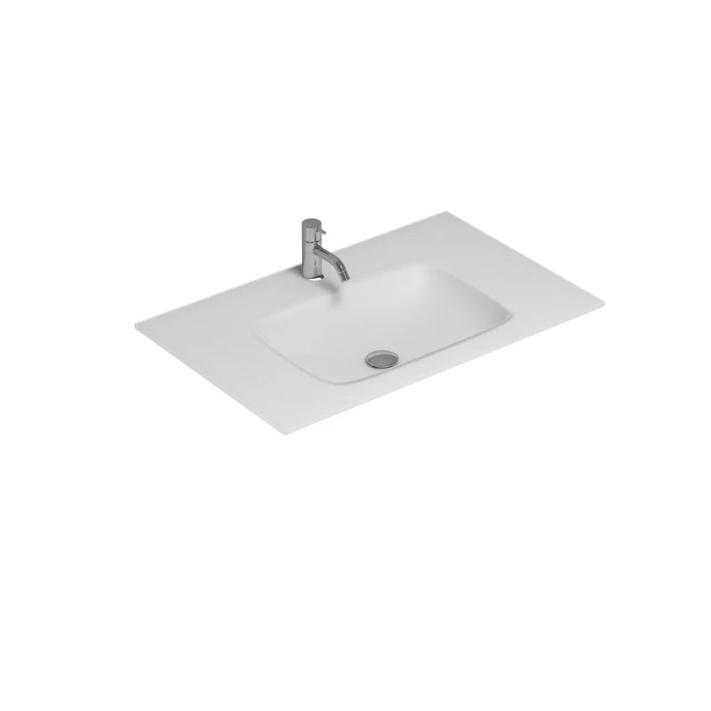 Dansani Calidris 80cm vanity unit 2 drawer in Linen glooss + basin RRP £3500