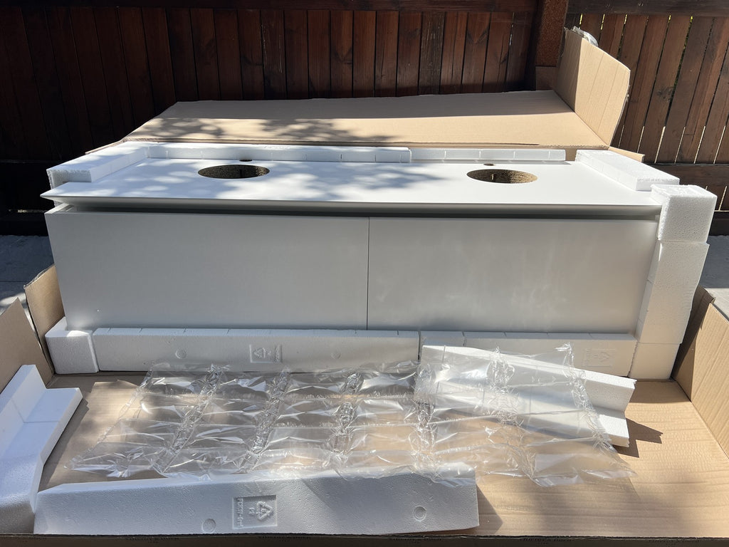 Villeroy and Boch Legato 1400mm white matt double vanity unit only B66800MS