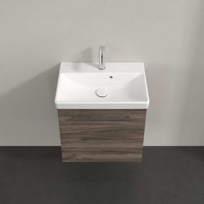 Villeroy & Boch Avento Wall Hung Vanity LH 55cm Stone Oak + basin A88800RK