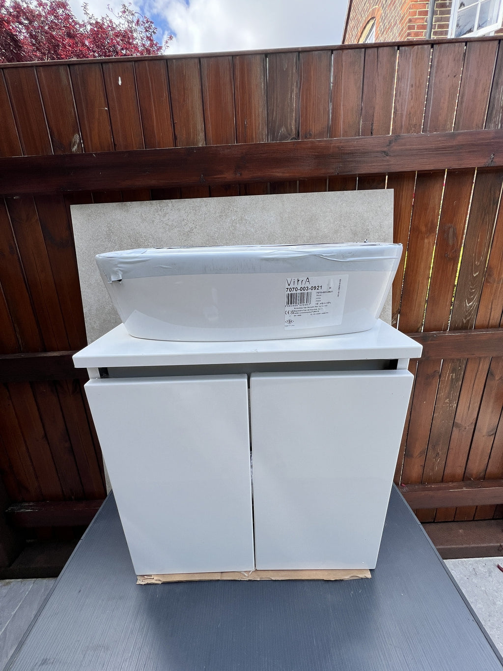 Vitra Shift 500mm Cloakroom Vanity Unit - Wall Hung 2 Door Unit ONLY 65523