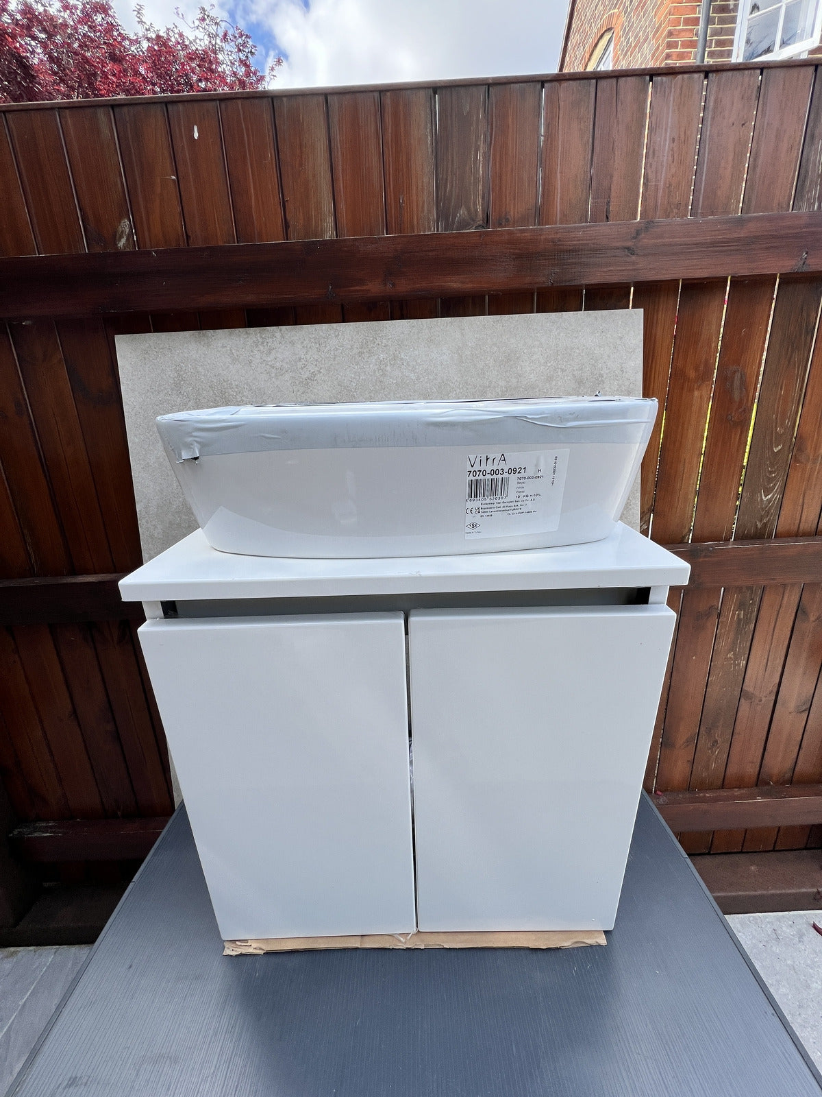 Vitra Shift 500mm Cloakroom Vanity Unit - Wall Hung 2 Door Unit ONLY 65523