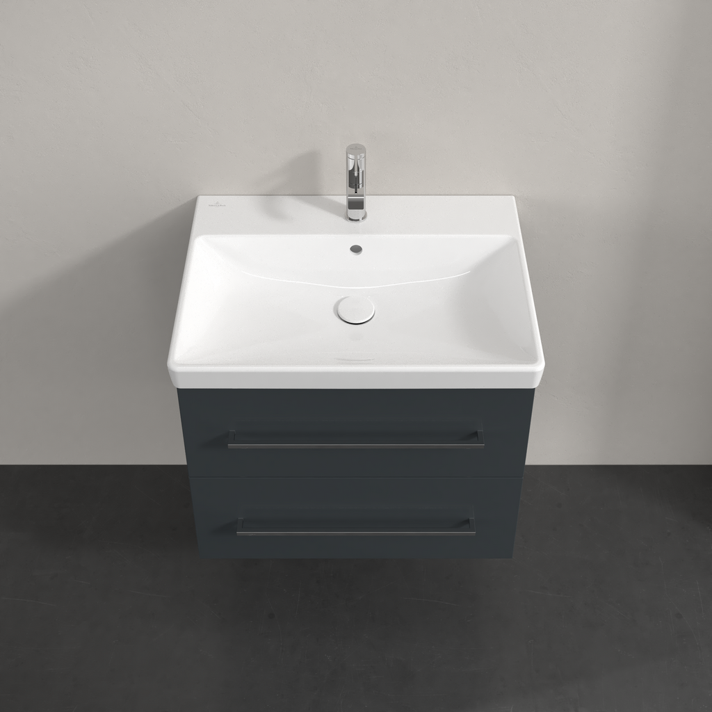 Villeroy & Boch Avento 65 cm vanity unit + basin 2 drawers Crystal Grey A89000B1