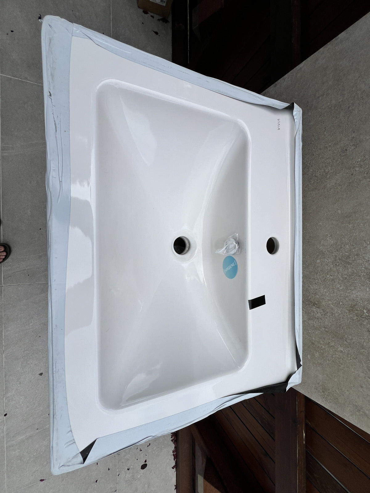 Vitra S50 vanity unit in Oak finish with basin  60cm wide 54736