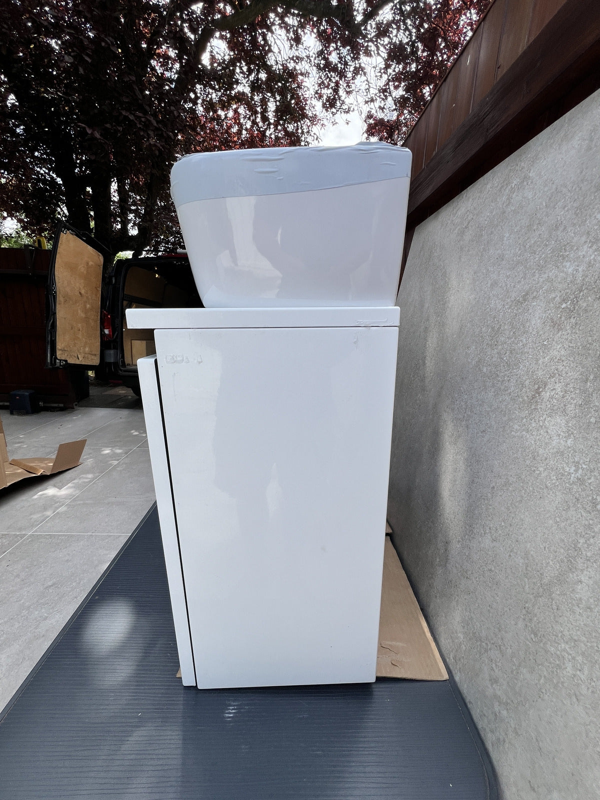 Vitra Shift 500mm Cloakroom Vanity Unit - Wall Hung 2 Door Unit ONLY 65523
