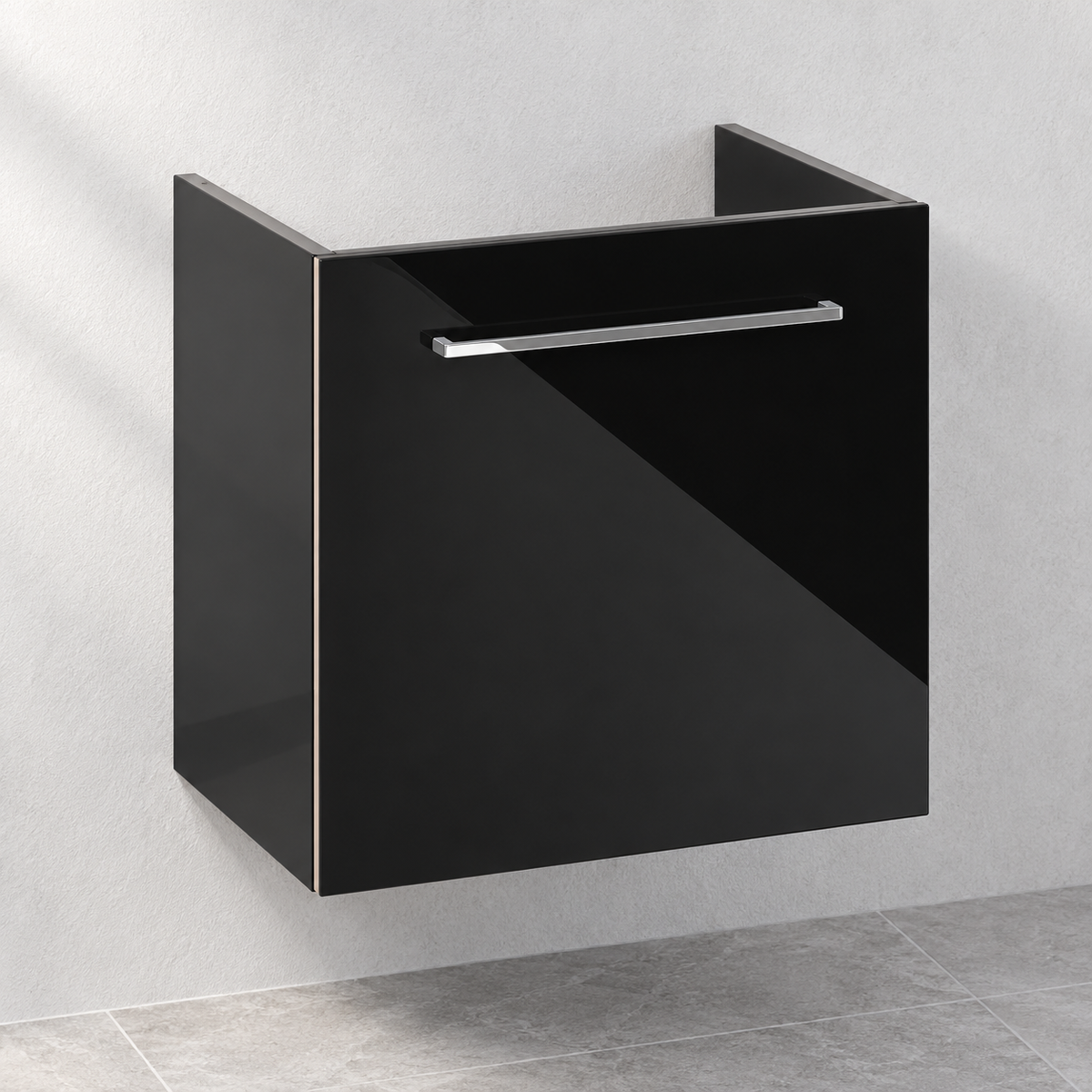 Villeroy & Boch Avento 550mm Crystal Black vanity unit only A88800B3 – basin not included