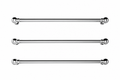 Bard & Brazier La Fayette set of three polished nickel floating towel bars