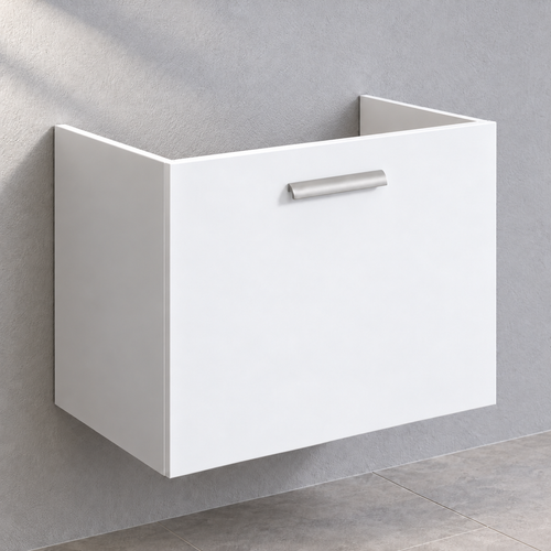 Bauhaus Design 700mm White single drawer vanity unit only DE7000DWG – basin not included