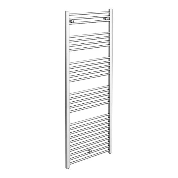 Diamond straight chrome towel rail 600 x 1600mm